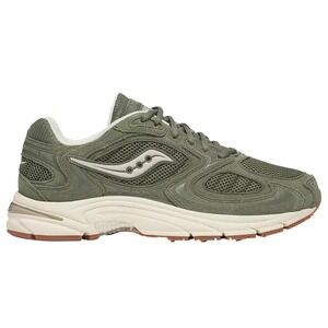Saucony Grid Jazz 9 Mens Size 10 Running Shoes Sneaker Olive Off White Suede NEW